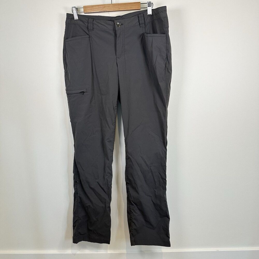 Eddie Bauer Travex Pants Womens 10 Gray Hiking Fishing Outdoor Stretch Gorpcore